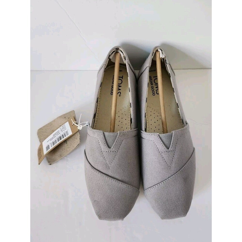Nwt Toms Womens Alpargata Recycled Cotton Canvas Slip Ons Shoes Size 5